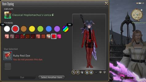 A labor-saving yellow dye, used for coloring anything from cloth to metal. . Ffxiv ruby red dye